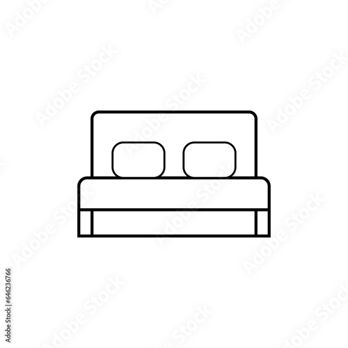 Accommodation Icon. Motel, Hotel Symbol for Design, Presentation, Website or Apps Elements.