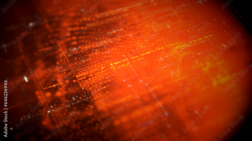 Advanced data matrix simulation UI with cutting-edge digital ...
