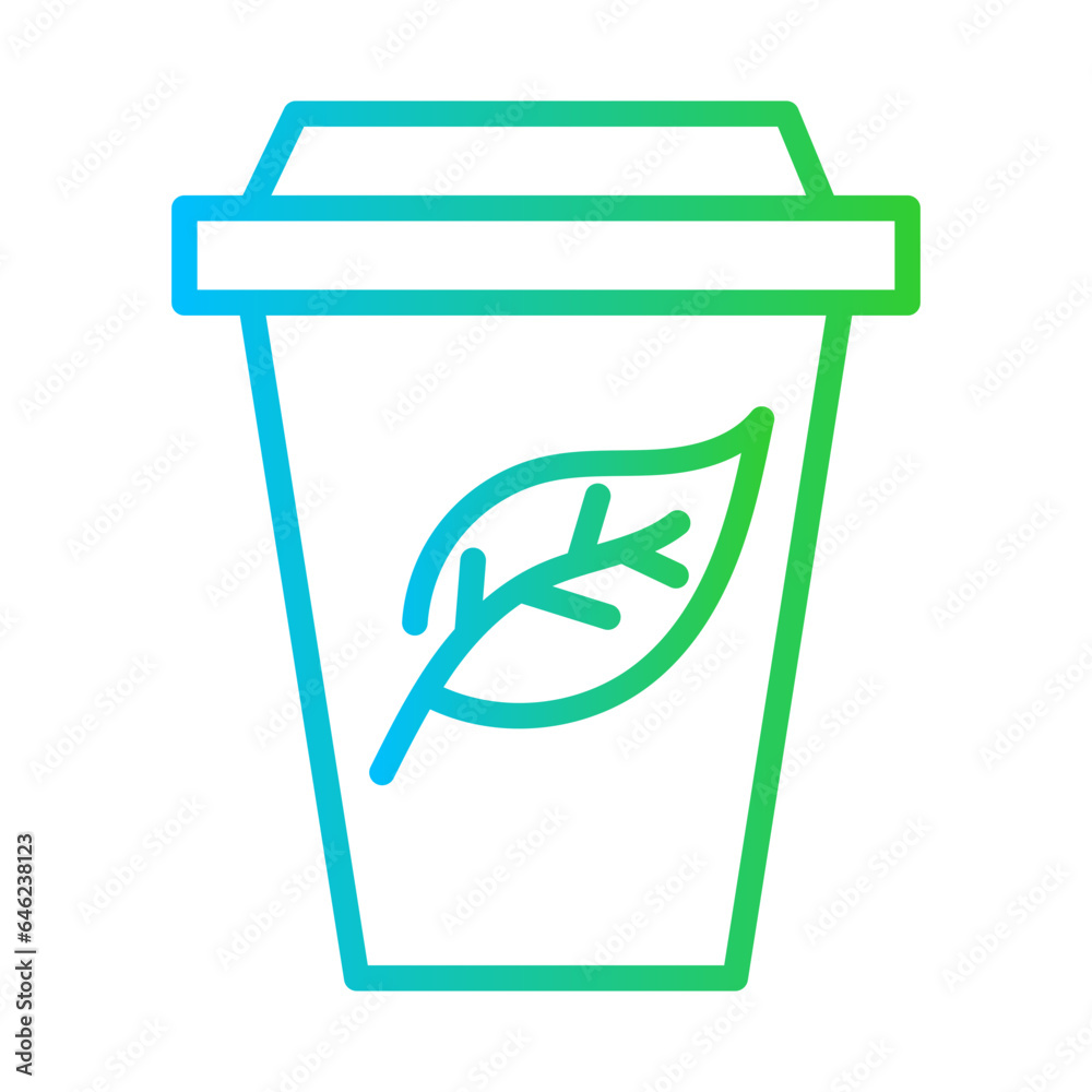 Vegetarian healthy lifestyle icon with blue and green gradient outline style. vegetarian, organic, food, leaf, green, vegan, eco. Vector Illustration Vegetarian healthy lifestyle icon with blue and green gradient outline style. vegetarian, organic, food, leaf, green, vegan, eco. Vector Illustration
