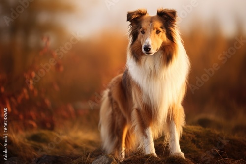 Collie dog background