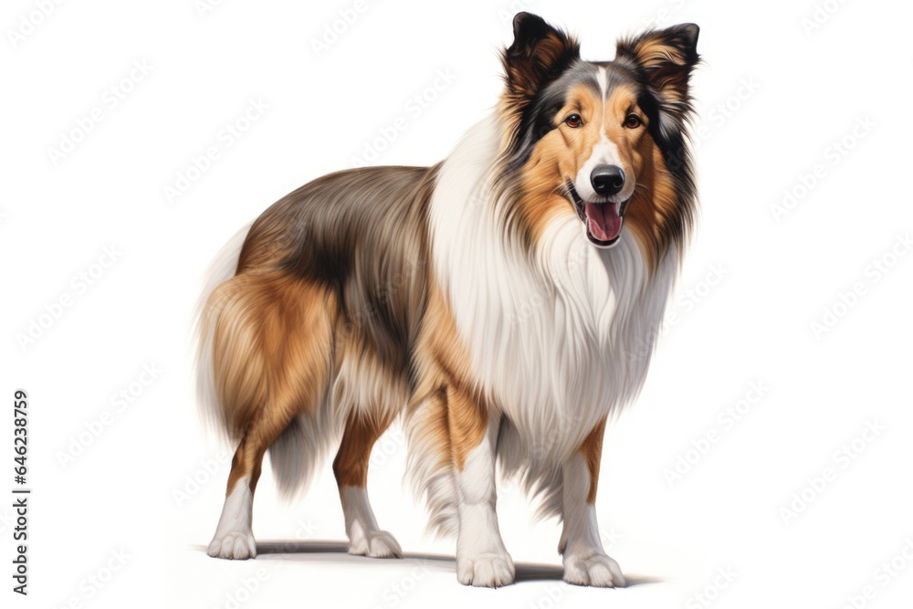 Fototapeta premium Collie dog background