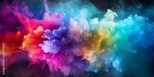 Abstract colorful smoke and dust plumes © Tierney