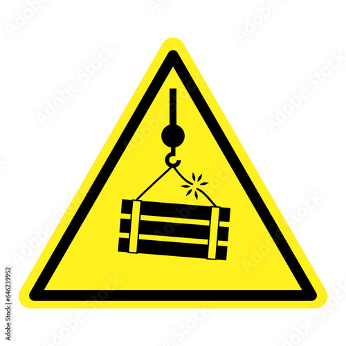 "Overhead crane hazard" icon