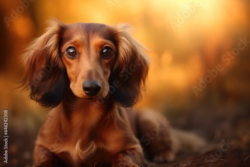 Wallpaper Mural Cute dachshund background Torontodigital.ca