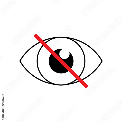 Unseen Icon. Secret, Confidential Symbol.
