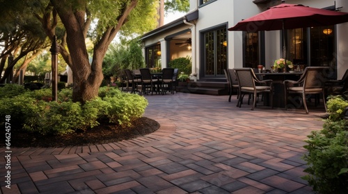 Patio adorned with Brussel Block-style Pavers