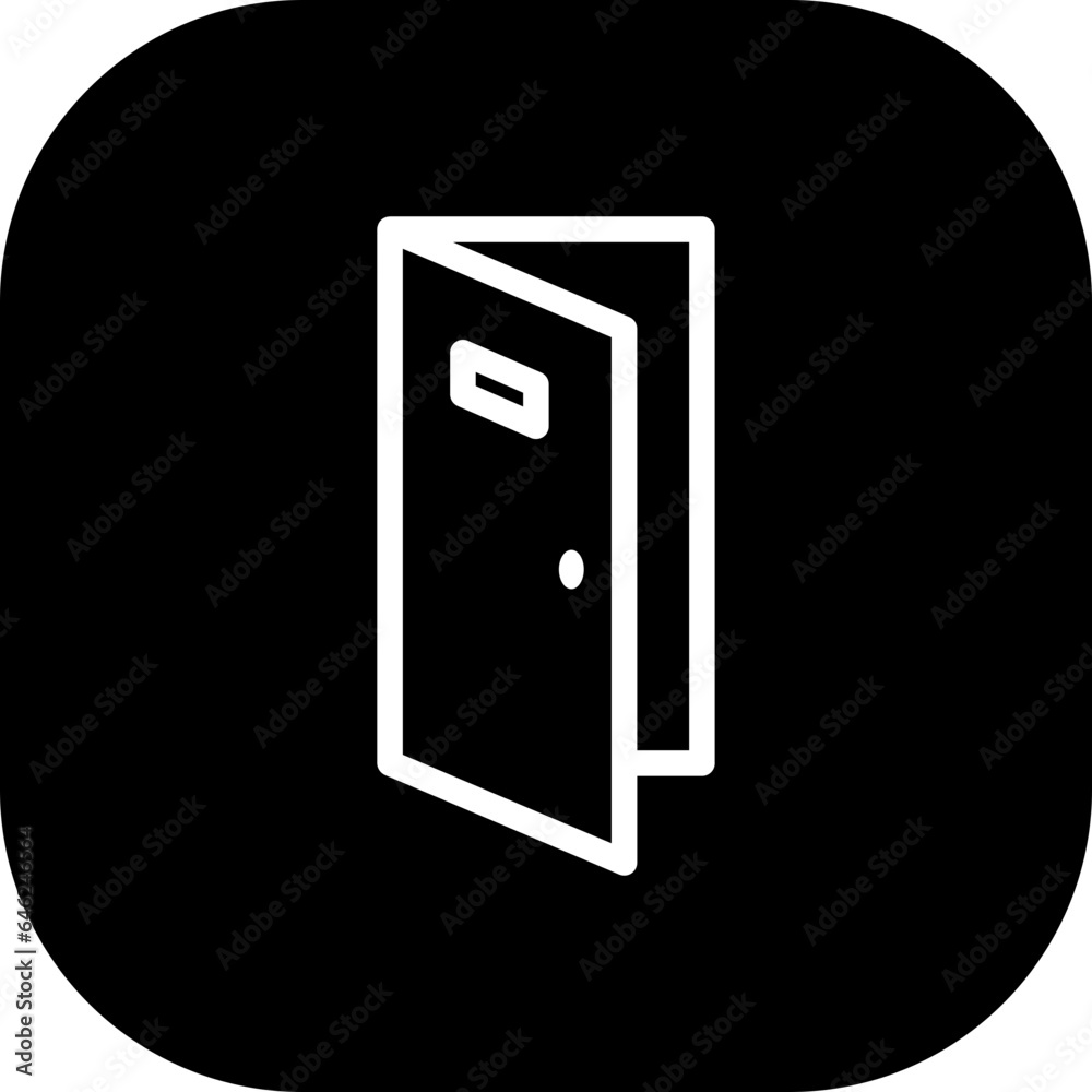 Door hotel icon with black filled line outline style. door, sign, symbol, outline, interior, home, exit. Vector Illustration Door hotel icon with black filled line outline style. door, sign, symbol, outline, interior, home, exit. Vector Illustration