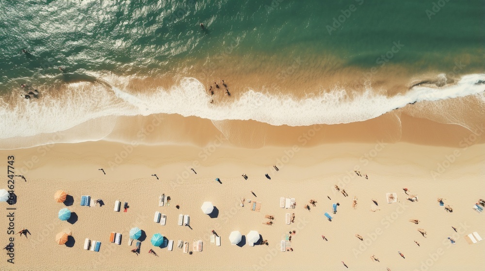 The Beach, Captured from an Aerial Angle The Beach, Captured from an Aerial Angle