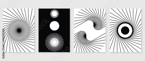 Abstract art background vector. Minimalist modern contour drawing. contemporary abstract line art design for wall art, wallpaper, home decoration, cover, printable painting.