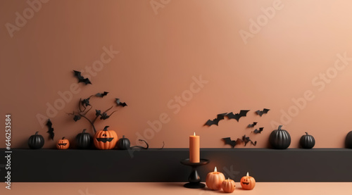 Halloween background  created with Generative AI technology