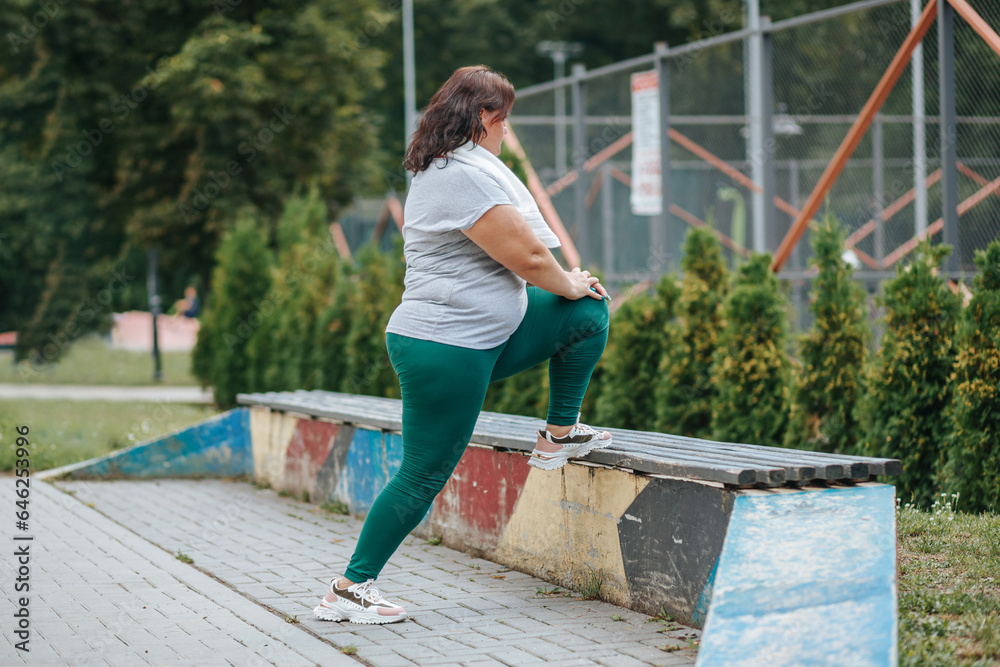 Exercising outside is a great way for this plus size individual to achieve their fitness goals. Real People, Real Goals Plus-Size Individual's Fitness Journey