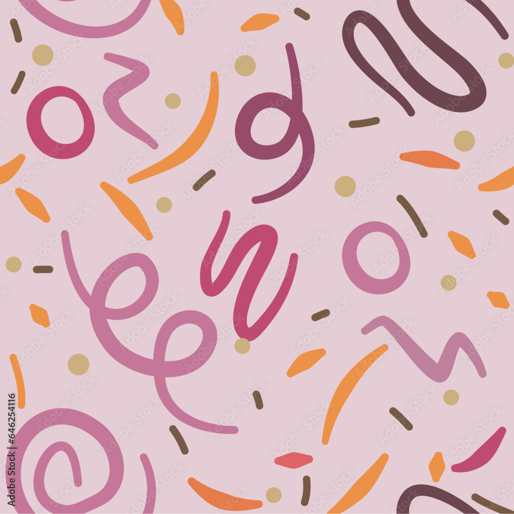 Abstract geometric pattern colorful line doodle seamless pattern. Creative minimalist style art background for children or trendy design with basic shapes. Simple childish scribble backdrop. Abstract geometric pattern colorful line doodle seamless pattern. Creative minimalist style art background for children or trendy design with basic shapes. Simple childish scribble backdrop.