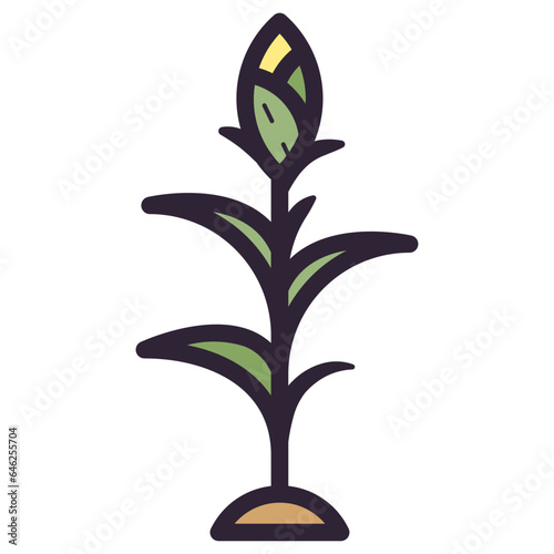 Slika na platnu corn plant illustration