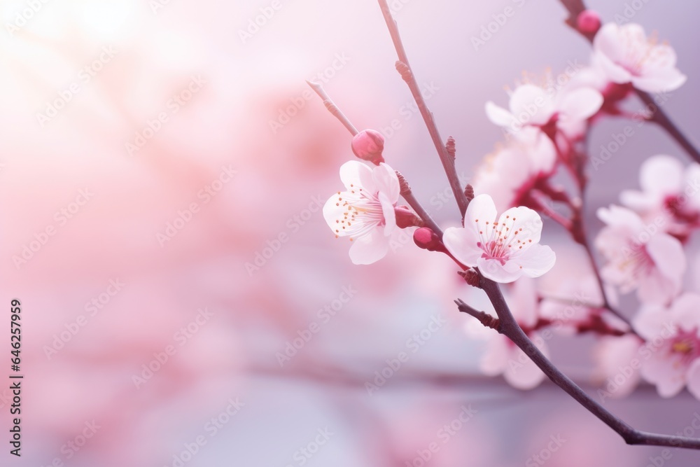 Spring pink flowers background