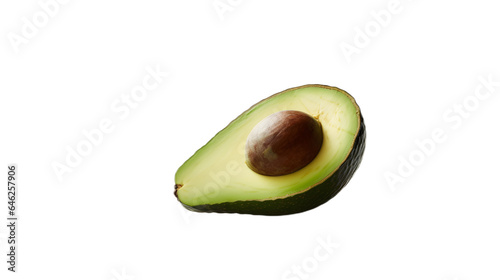 Fresh and ripe avocado, isolated, pristine look. Generative AI, Generative, AI