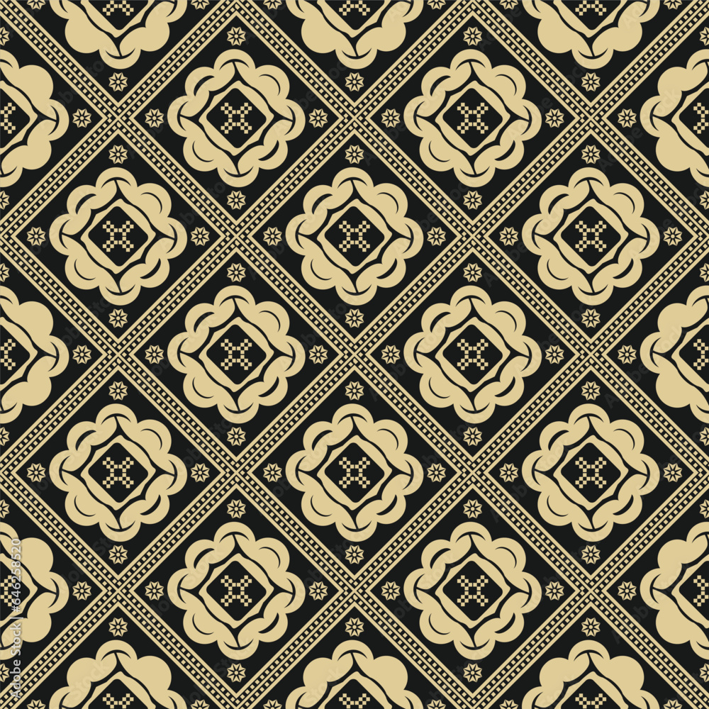 luxury pattern background with ethnic elements