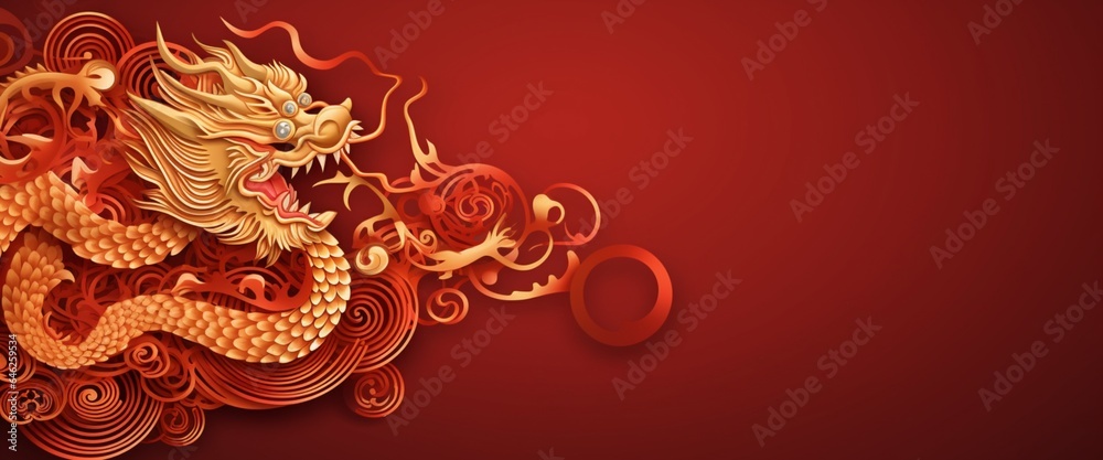 Happy New Year 2024, Zodiac sign year of the Dragon, Happy Chinese New Year 2024 banner. Chinese zodiac symbol, Lunar new year concept. Happy New Year 2024, Zodiac sign year of the Dragon, Happy Chinese New Year 2024 banner. Chinese zodiac symbol, Lunar new year concept.
