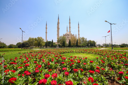 Adana - Turkey, August 20, 2023, Adana Central Sabanci Mosque