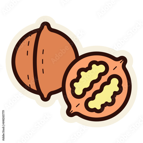 walnut sticker