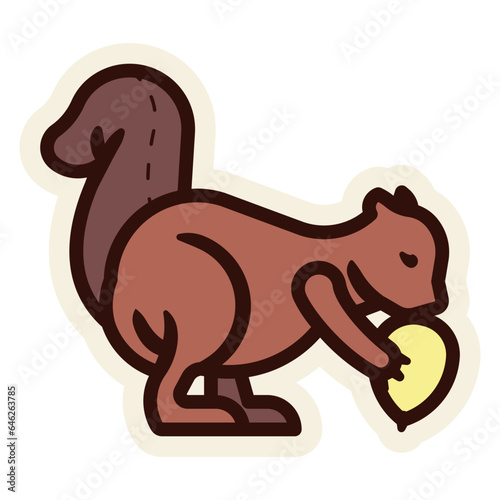 squirrel sticker