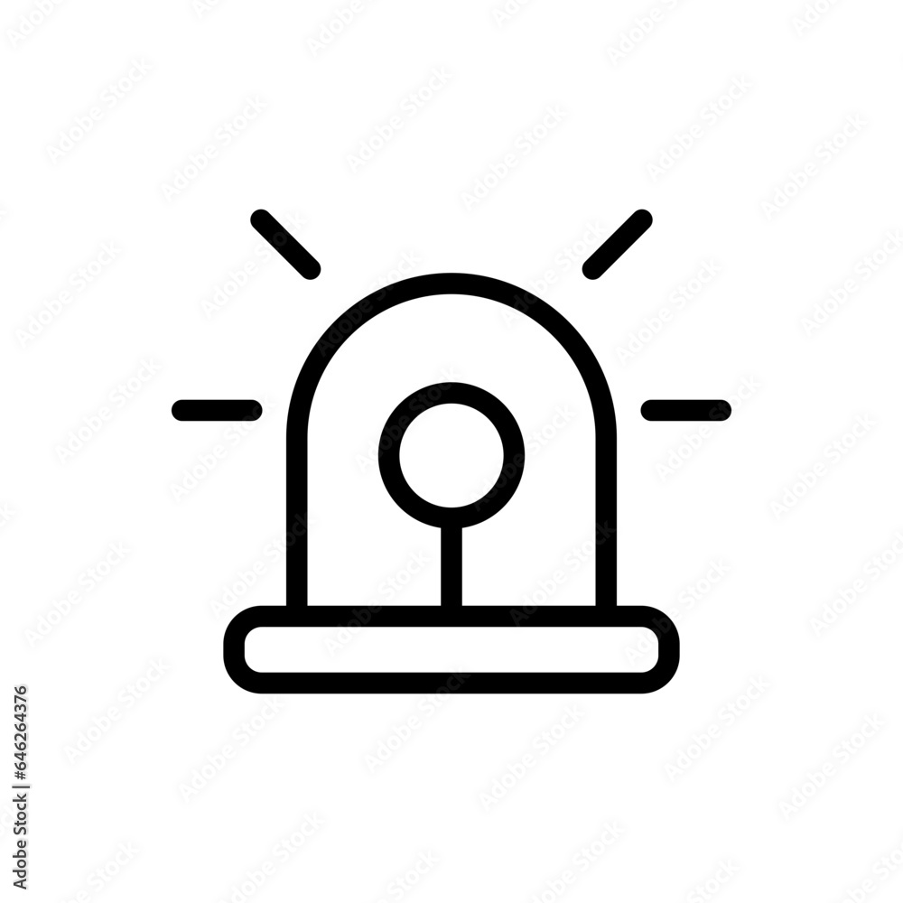 Alert cyber security icon with black outline style. alert, signal, sign, alarm, attention, message, mark. Vector Illustration Alert cyber security icon with black outline style. alert, signal, sign, alarm, attention, message, mark. Vector Illustration
