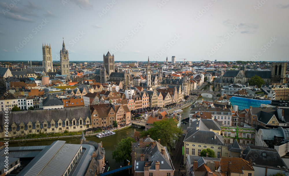 Naklejka premium Gent Old Town