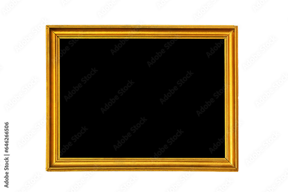 Gold colored picture frame mock up Gold colored picture frame mock up