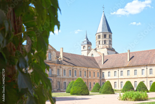 Cluny Abbey in the middle of Burgundy