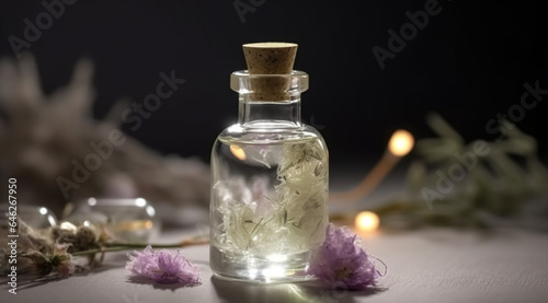 Essential oil, concept of skin care, created with Generative AI technology