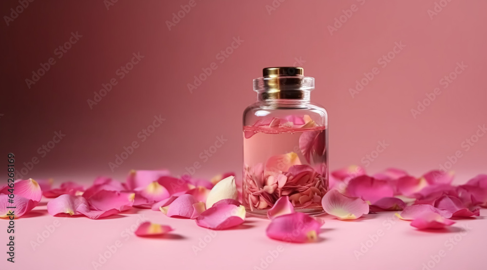 Essential oil, concept of skin care, created with Generative AI technology Essential oil, concept of skin care, created with Generative AI technology