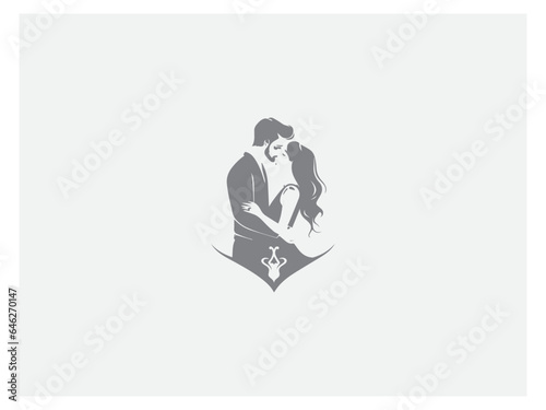 Dating logo design premium vector, vector and illustration,