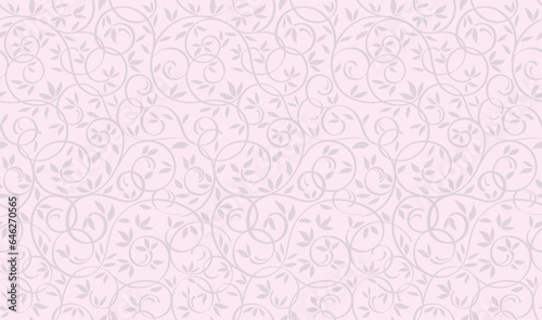 Vector Seamless Floral Pattern Illustration. Horizontally And Vertically Repeatable.