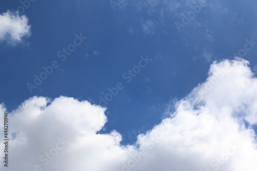 Clouds on the blue sky nature with space background wallpaper