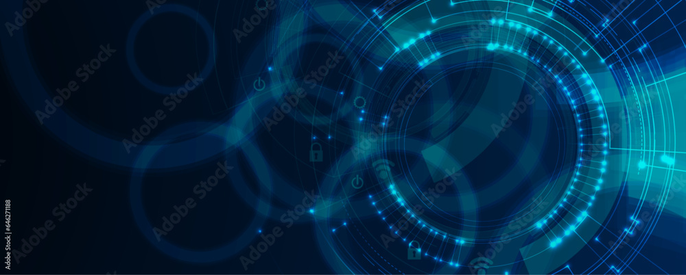 Obraz premium Technology abstract futuristic background for internet business. Big data concept.
