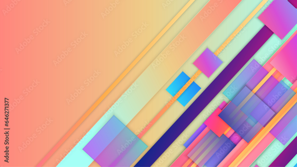 Colorful modern abstract gradient geometric background with shapes Colorful modern abstract gradient geometric background with shapes