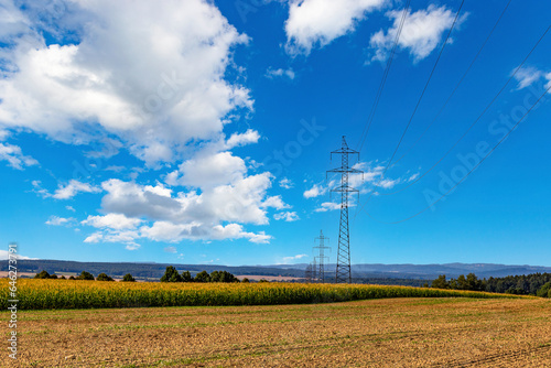 High voltage electric transmission lines