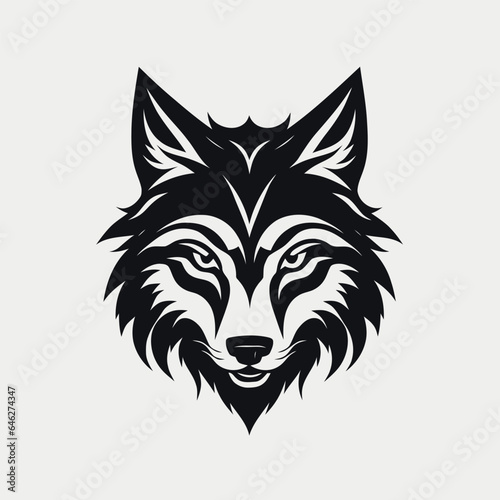 wolf logo vector wild animal nature  © Gleb