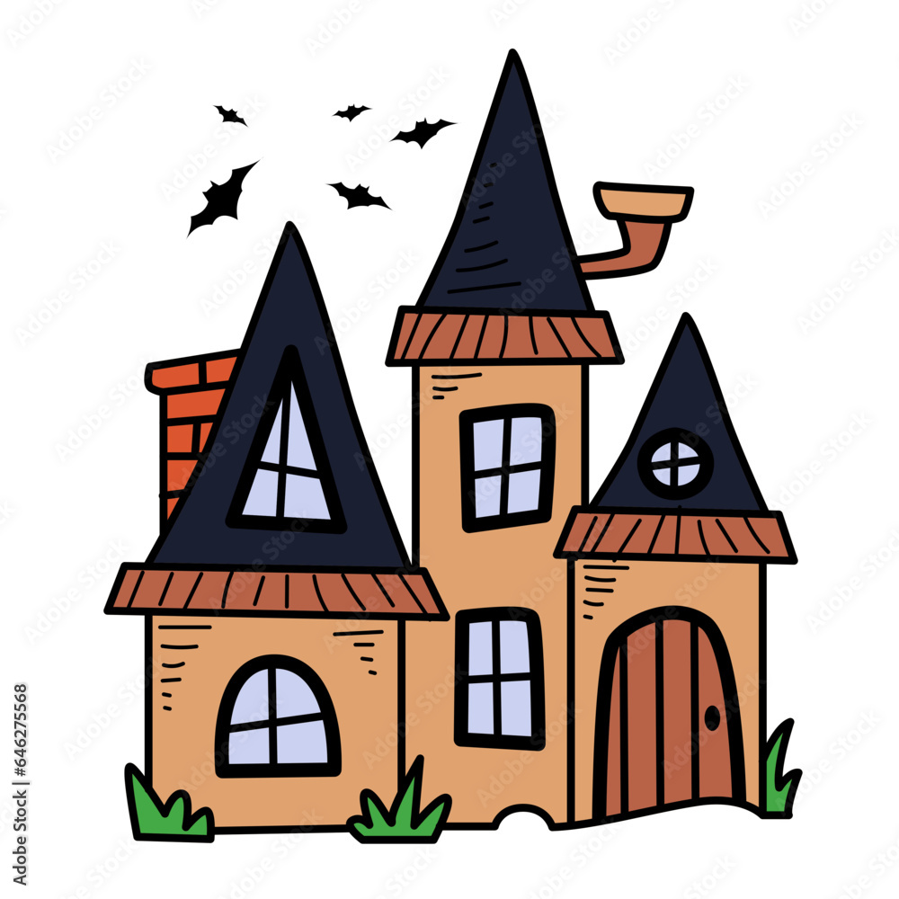 Haunted House halloween Illustration