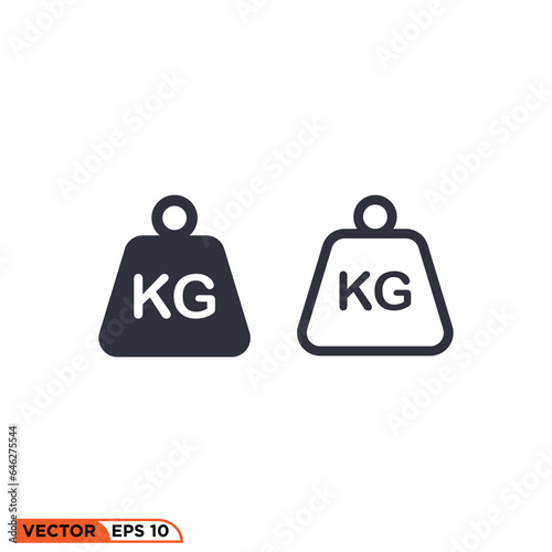 Icon vector graphic of Barbells