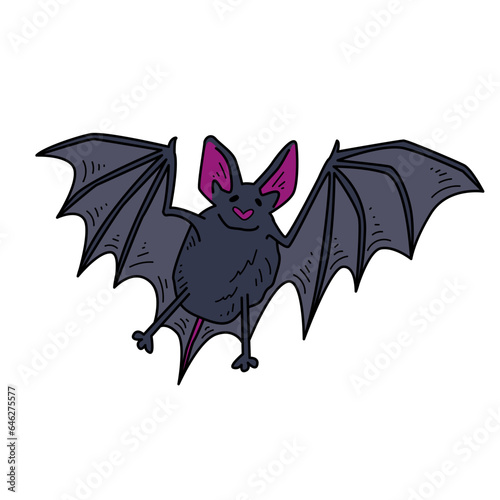 Mysterious Bats halloween Illustration