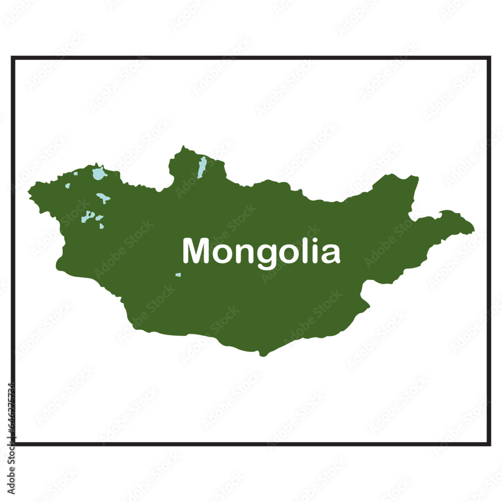 Mongolia map icon