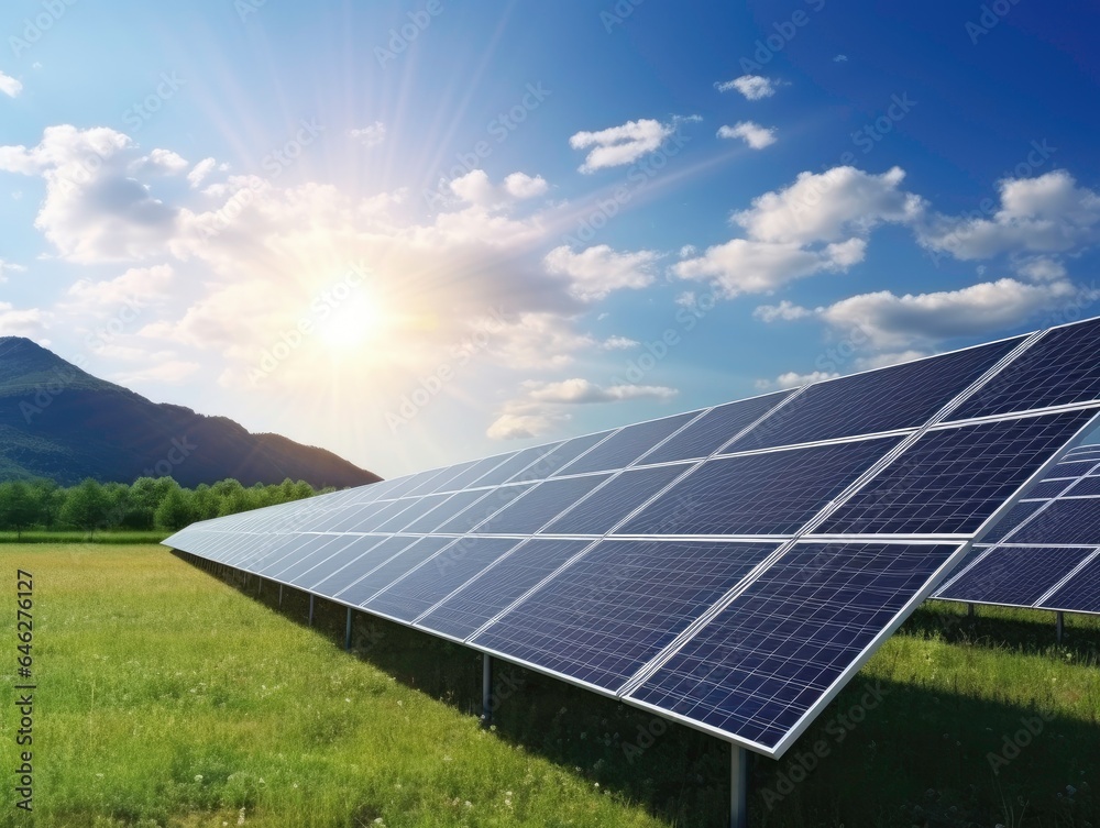 Shot of industry solar cell power plant during sunset. Shot of industry solar cell power plant during sunset.