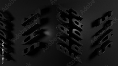 Restrained vertical banner for sales on Black Friday. Vertical banner. Sale poster of black friday. Design home page sliders for black friday sales on dark background. 3D