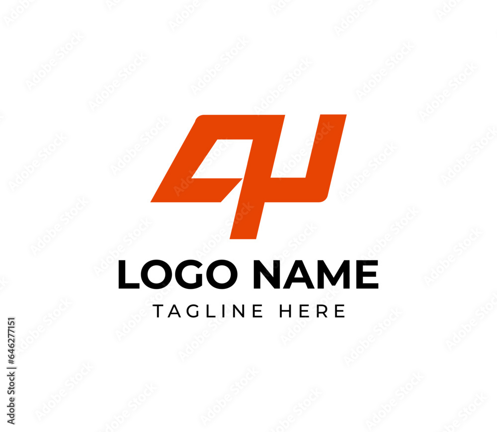 Fototapeta premium Monogram letter AY with modern monoline style logo design template
