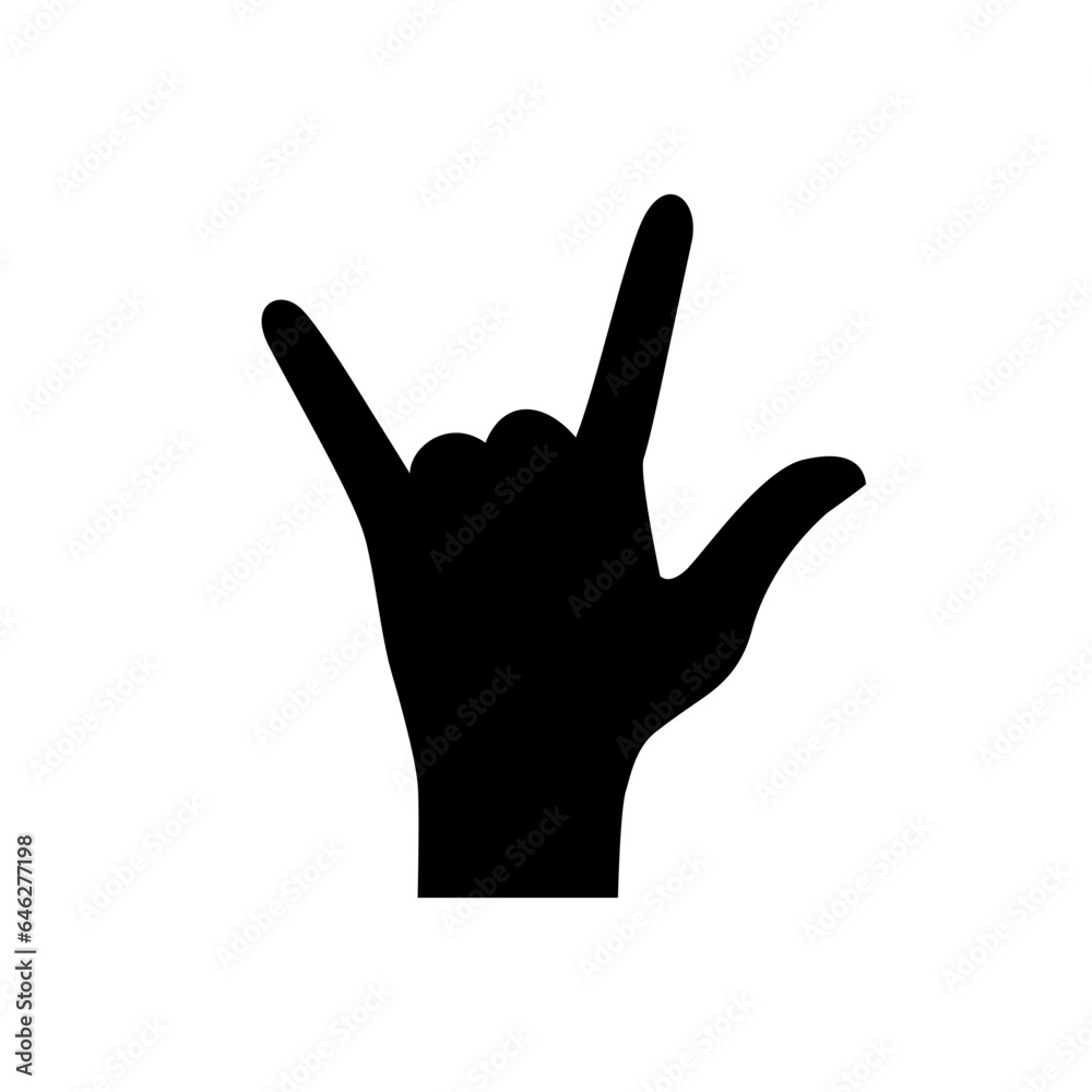 Obraz premium Hand symbol icon vector. Hand illustration sign. Symbol shown by the hand sign.