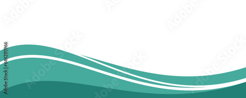 Modern banner background design. Banner template with dynamic wave shapes.