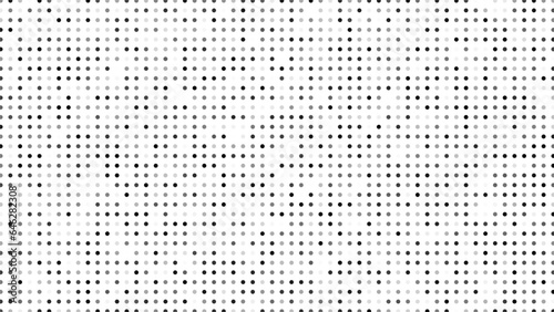 Monochrome halftone background with dots