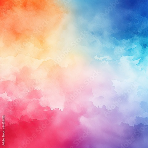 Abstract Space hand painted watercolor background. Colorful template. There is blank place for your text, textures design art work or skin product. © Advateik