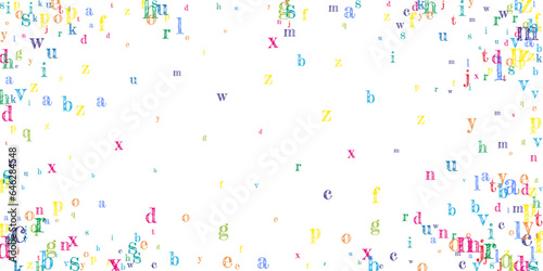 School notebook cover. Colorful childish floating