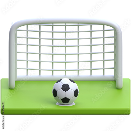 Fotografie penalty kick 3d icon design